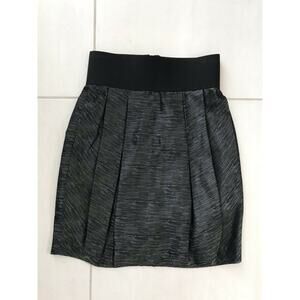 Adam by Adam Lippes Metallic Pleated Mini Skirt